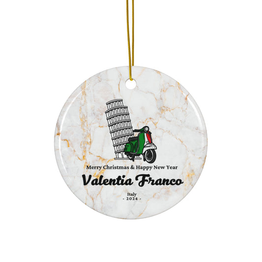 Italy Custom Name Ceramic Personalised Ornament