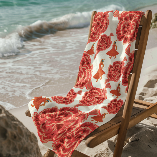 Hola Flamenco Flair Beach Towels